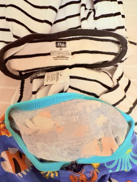 Baby Toddler Kids Pajama Set 2T Pure Cotton Multiple Prints