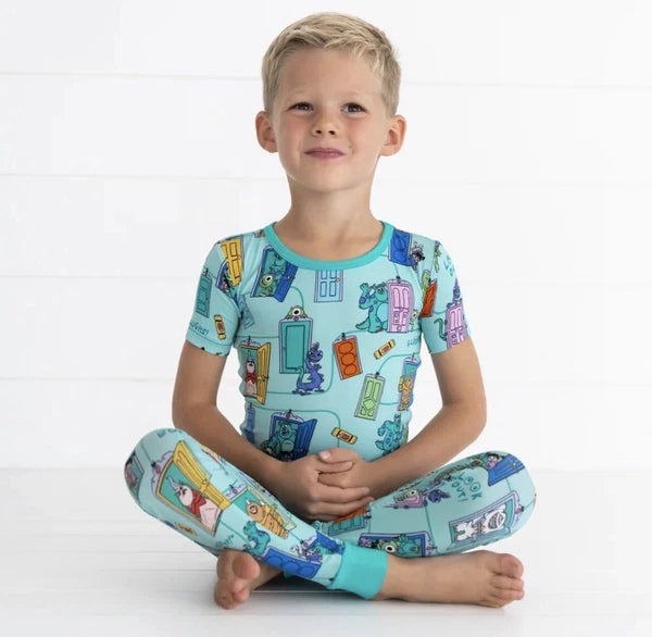Little Sleepies 🚪 Disney Pixar Monsters Inc. Scream Team Pajama PJ Set 9/10